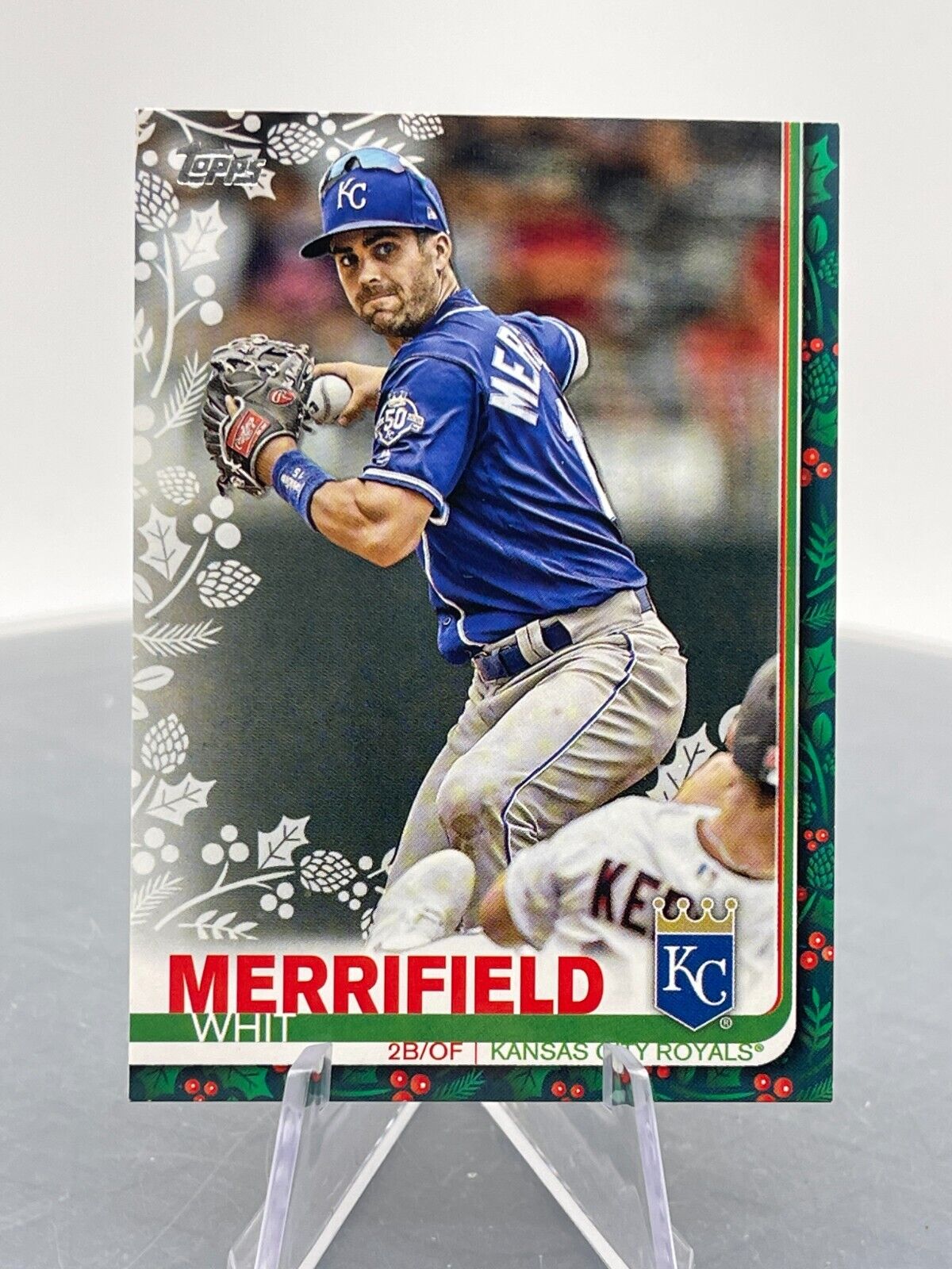 2019 Topps Holiday Card HW6 Whit Merrifield Kansas City Royals