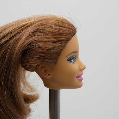 Barbie Fashionistas Teresa Clutch Wave 1 Doll Head Auburn Hair Side Glance W3897