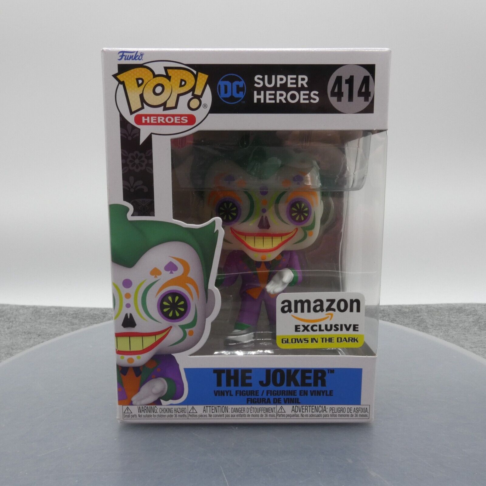 Funko Pop The Joker Vinyl Figure 414 Amazon Exclusive DC Super Heroes Glow GITD