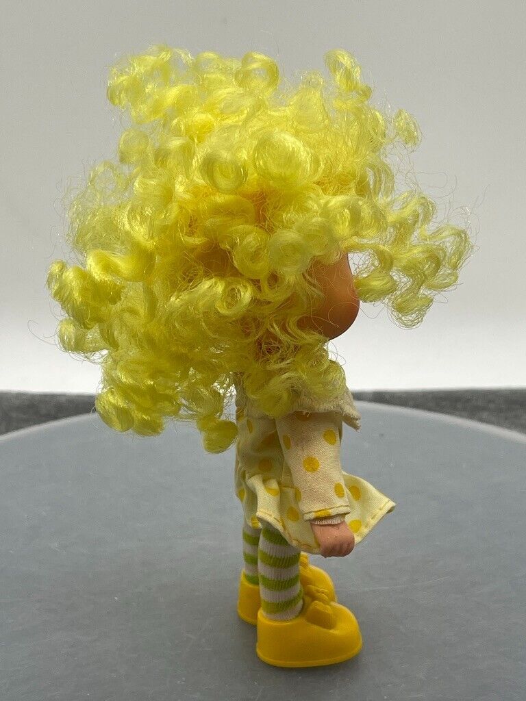 Strawberry Shortcake Lemon Meringue Doll Yellow Hair Outfit Shoes Tights VTG 5"