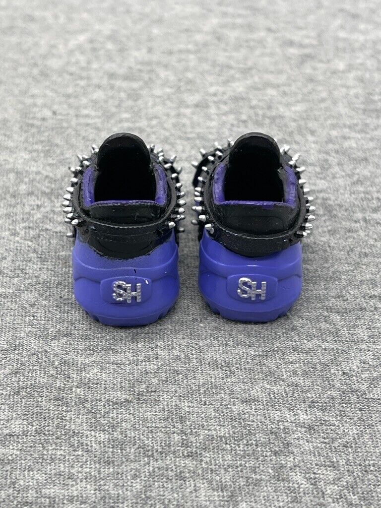 Shadow High Sock Shoes Sneakers Accessories Studio Black Spikes Purple Soles