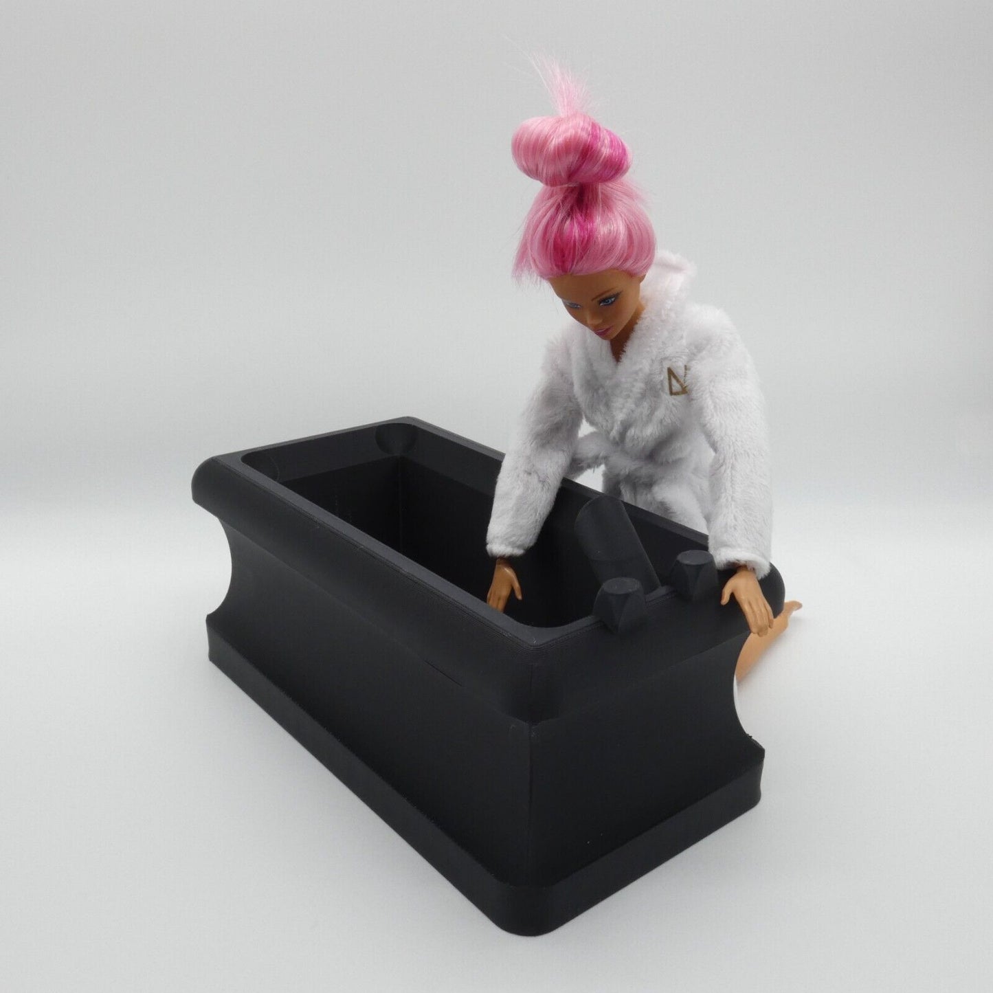 1/6 Scale Doll Furniture Bathtub Black 1:6 Barbie Integrity Toys Bratz Diorama