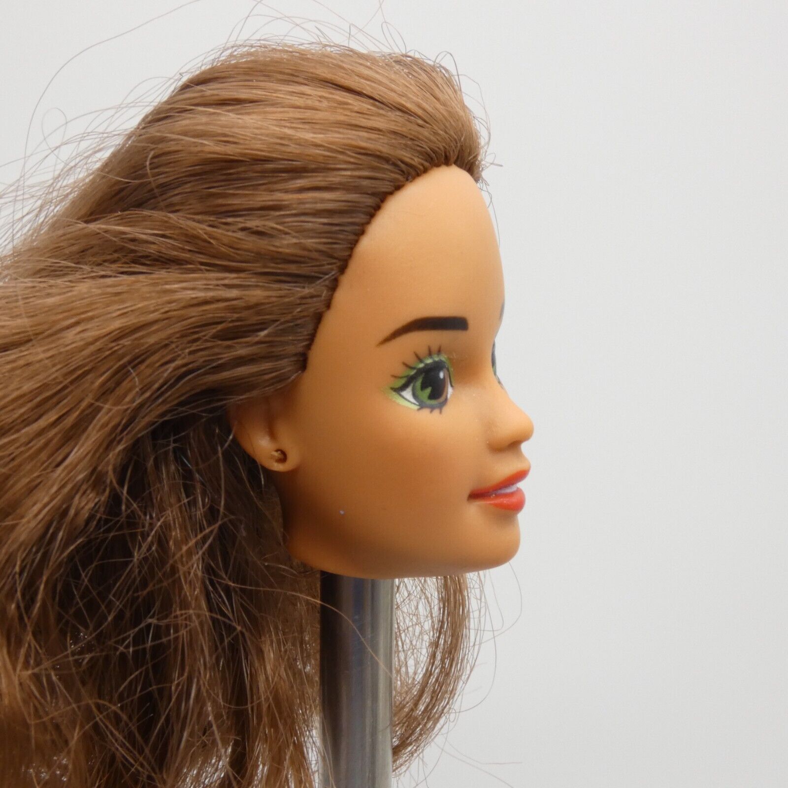 Barbie Country Western Star Doll Head Teresa Face Brown Cut Hair 1994 12097