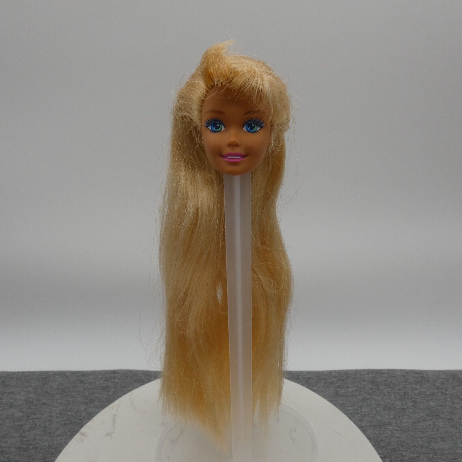 Barbie Sparkle Beach Doll Head Only Long Blonde Hair 1996 Mattel 13132 SuperStar