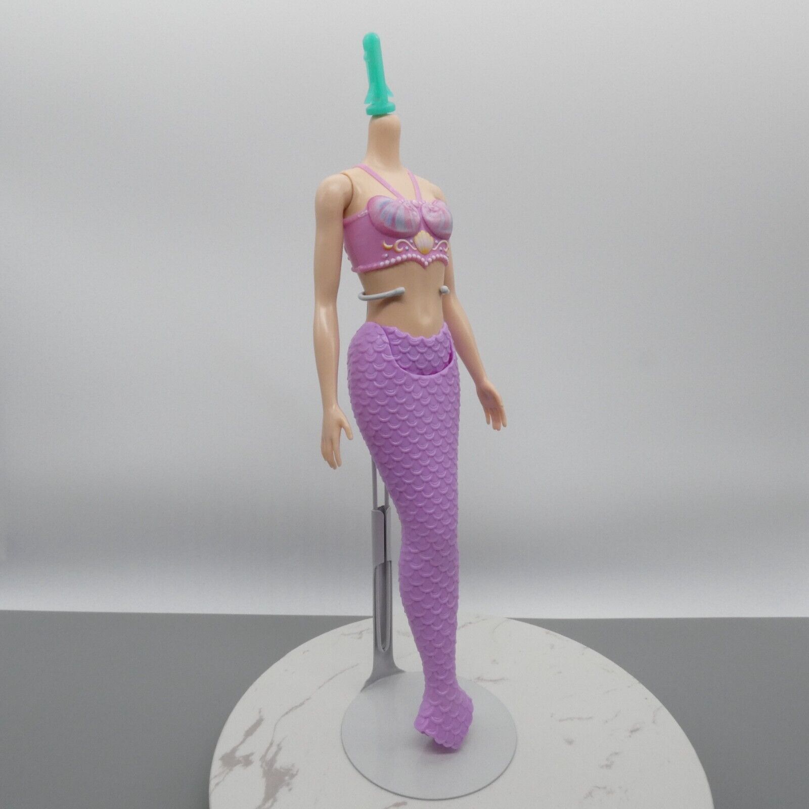 Barbie Dreamtopia Mermaid Doll Body Light Skin Purple Scales No Fins 2023 HRR06