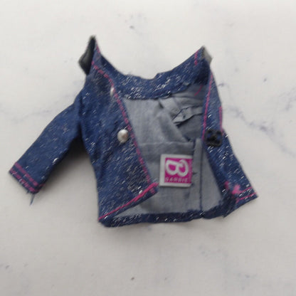 Barbie Chair Flair Doll Outfit Blue Jean Denim Like Jacket Skirt 2002 56438