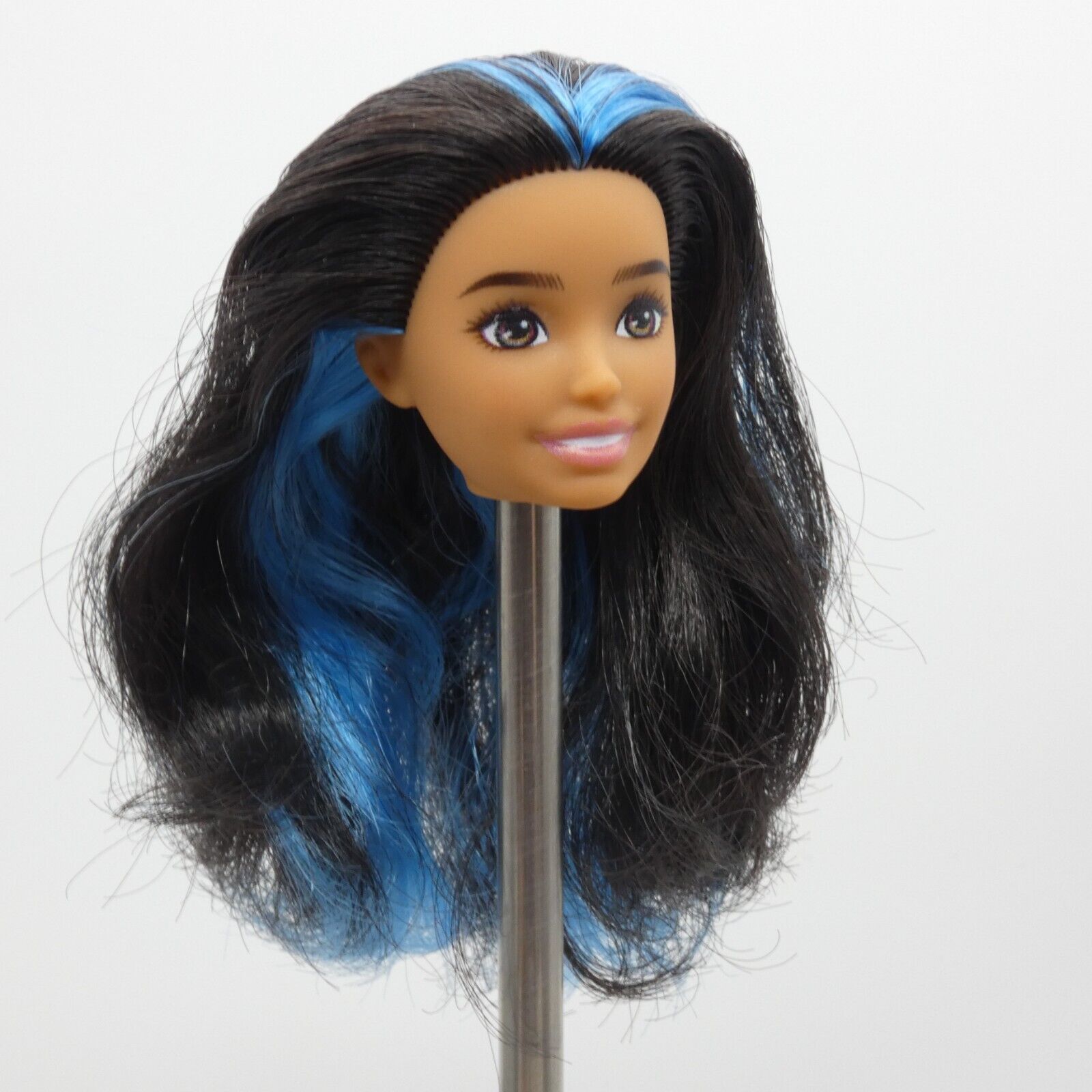 Barbie Skipper Babysitter Doll Head Black Blue Hair Hispanic 2022 Mattel HJY34