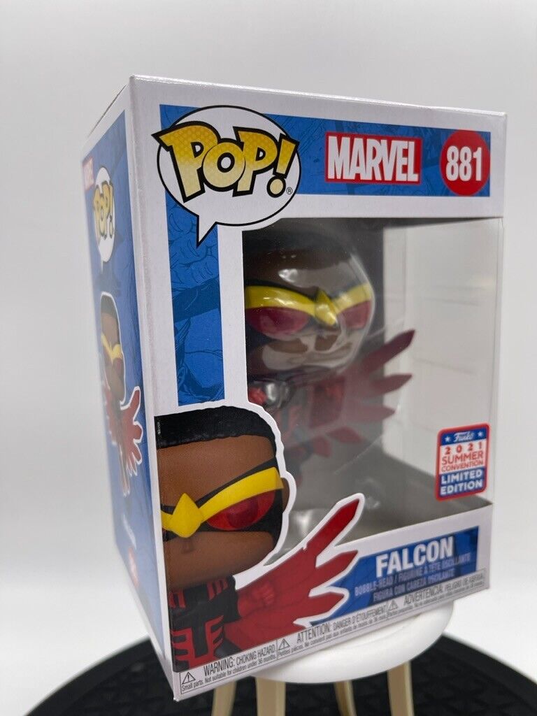 Funko Pop Marvel Falcon 881 Bobble Head 2021 Summer Convention Limited Edition