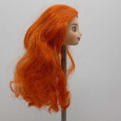 Disney Princess Merida Doll Head Light Skin Royal Shimmer Brave Hasbro E0281