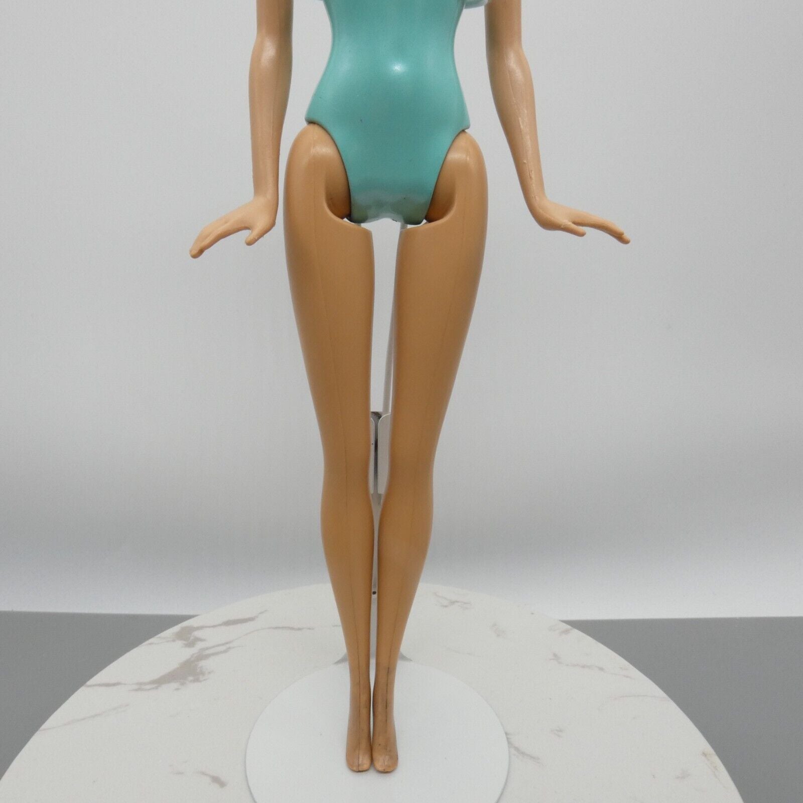 Barbie Doll Body Only 1999 Fashion Fever Straight Arms Turquoise Painted Suit