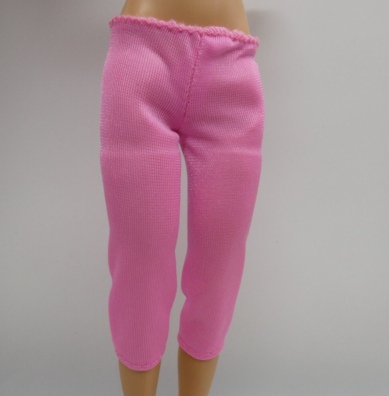 Barbie Doll Legging Pants Pink Yoga Gym Capri Elastic Waist Fits Fashionistas