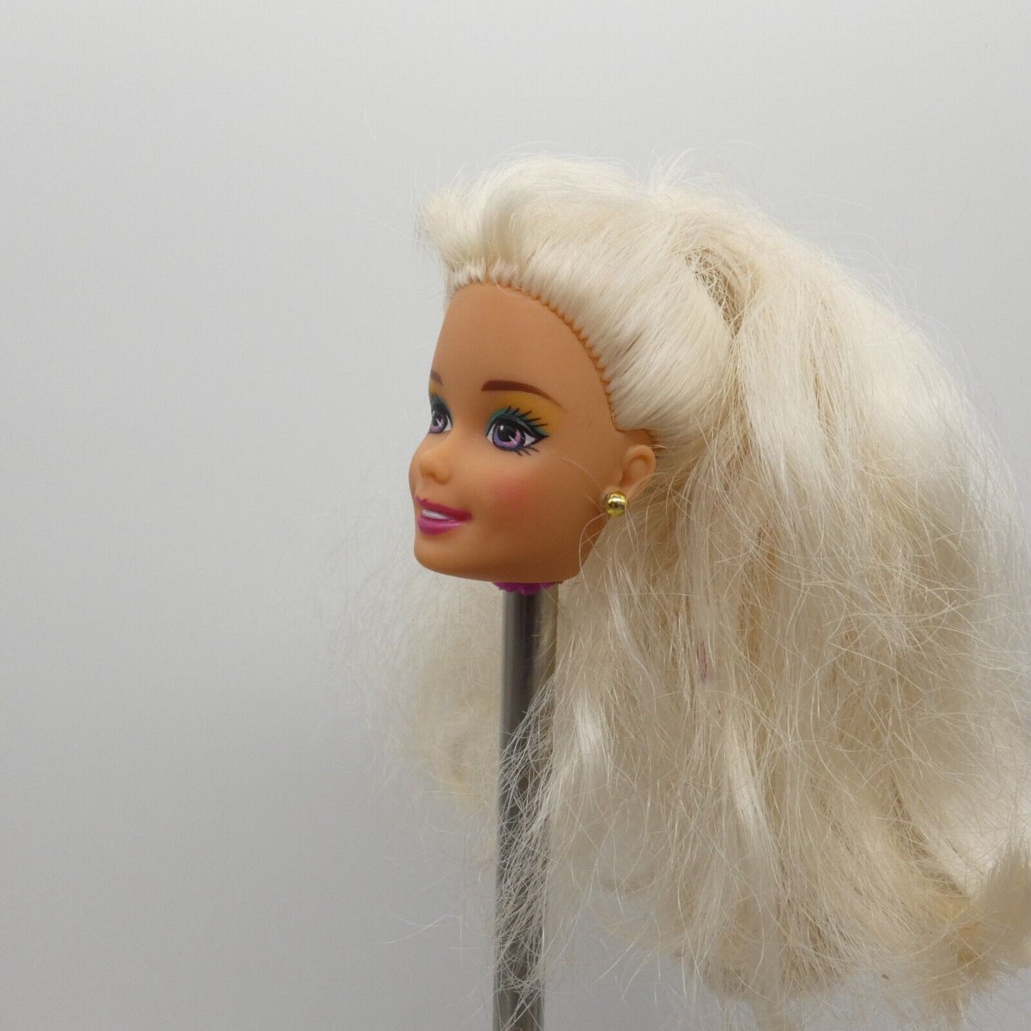 Barbie Winter Rhapsody Doll Head Bangs Stud Earrings 1996 Avon Exclusive 16353