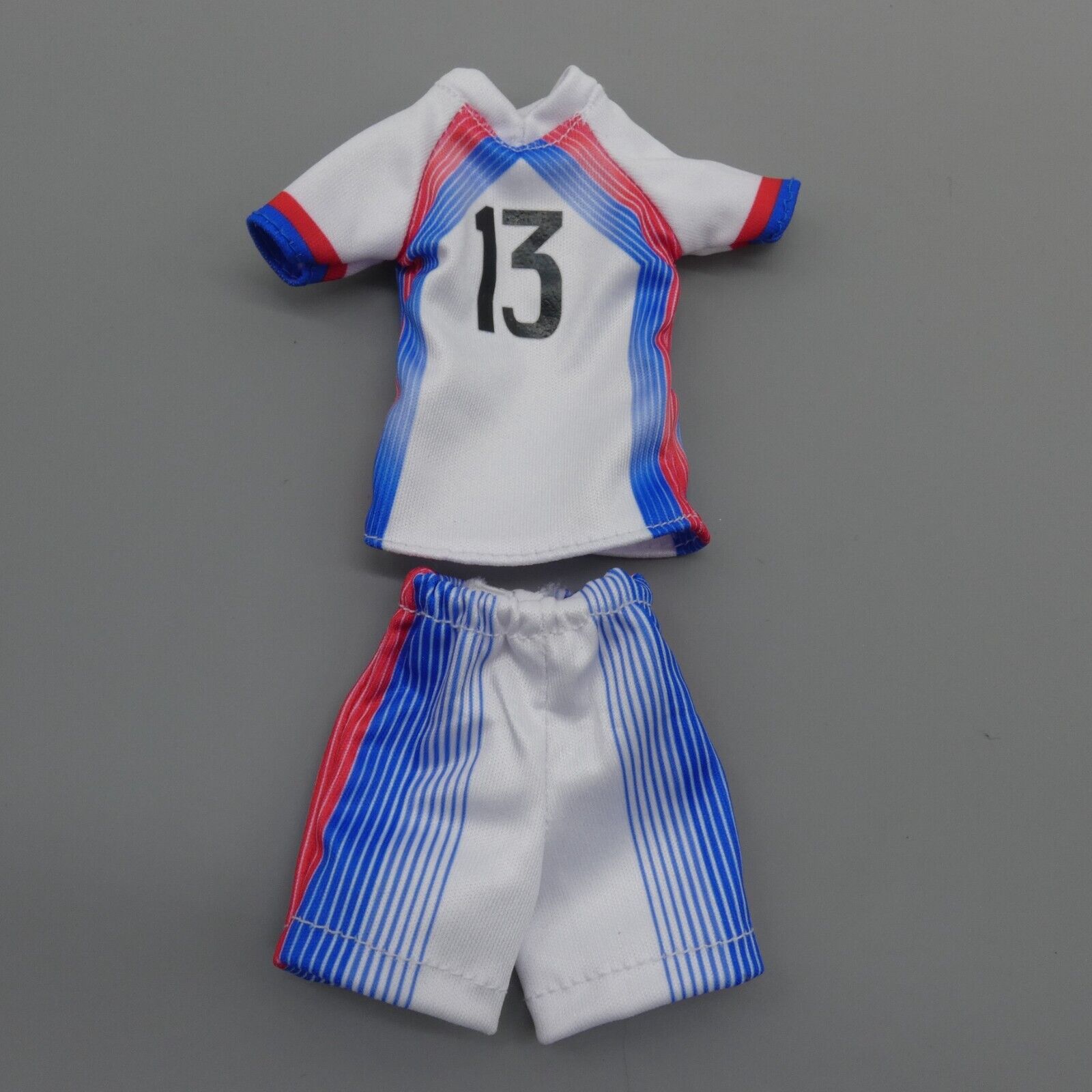 Barbie Alex Morgan Soccer Player Doll Outfit White Top Jersey Shorts GHT49