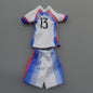 Barbie Alex Morgan Soccer Player Doll Outfit White Top Jersey Shorts GHT49