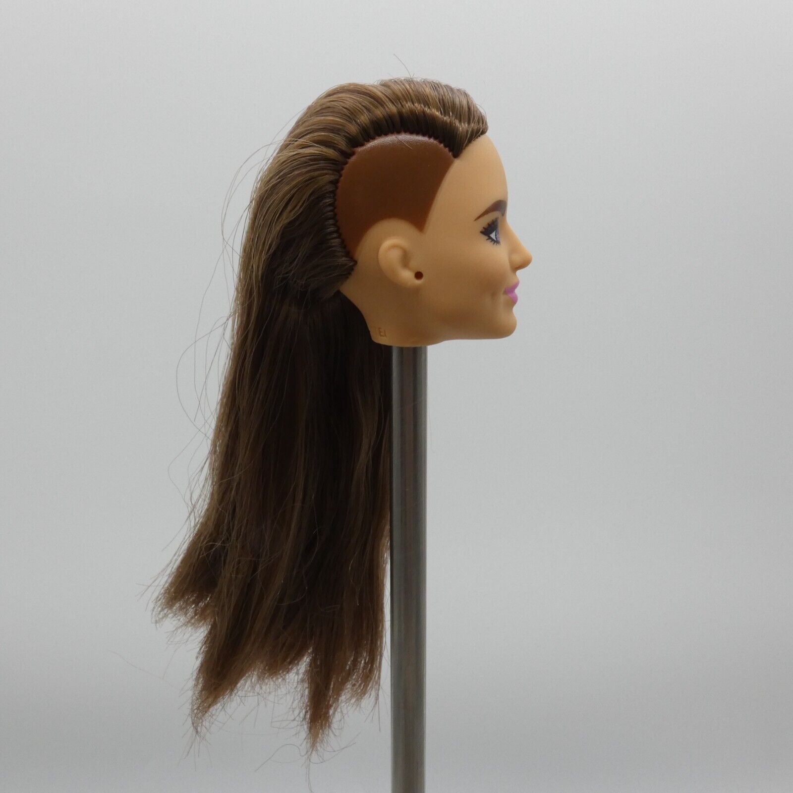 Barbie Extra 9 Doll Head Only Violet Face Brown Hair Side Shave GYJ28 2021