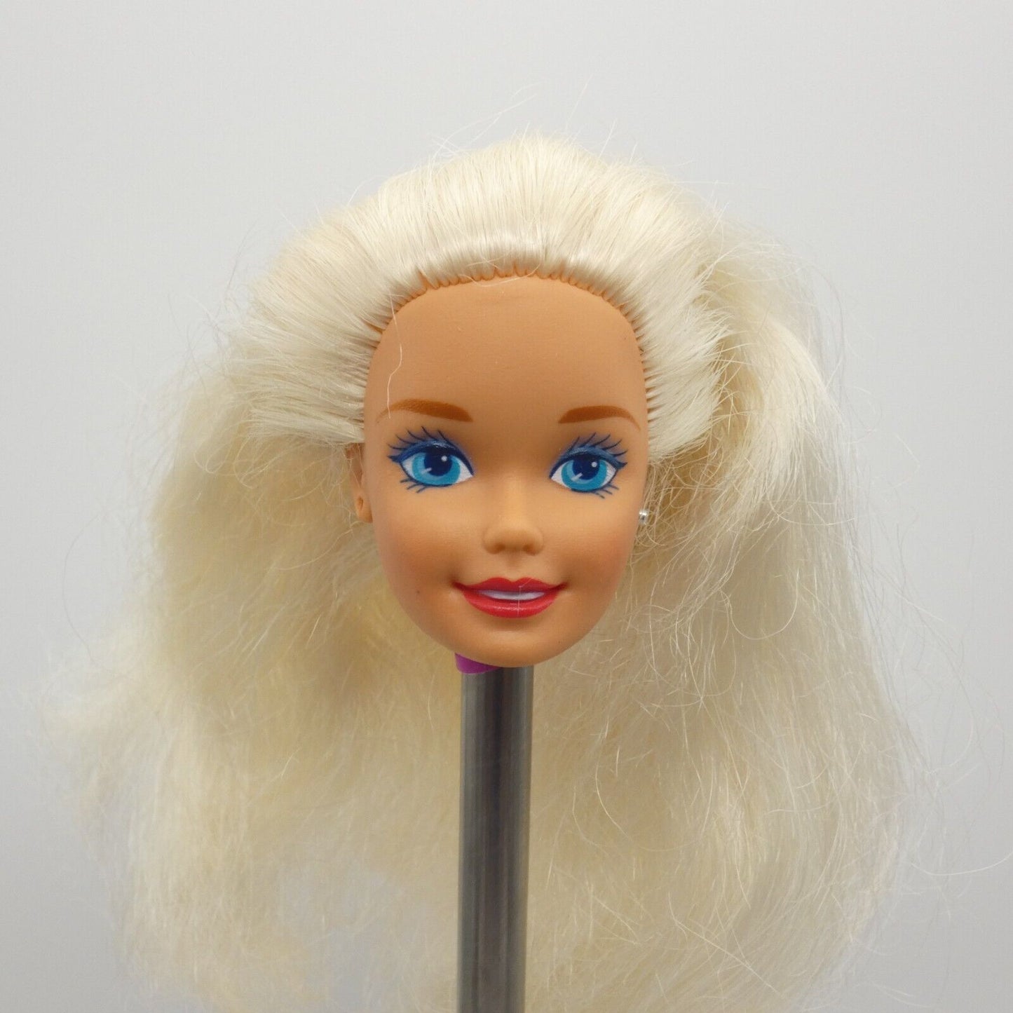 Barbie Doll SuperStar Face Curly Long Blonde Hair