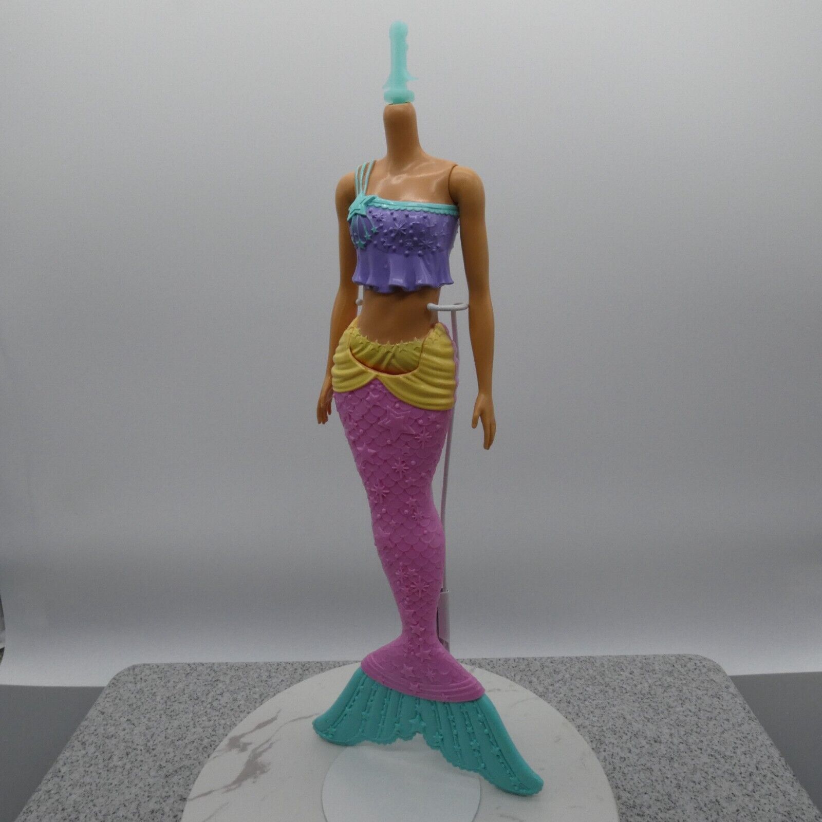 Barbie Dreamtopia Mermaid Doll Body Light Skin Tone Pink Tail 2019 Mattel GGC09