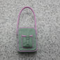 Barbie Doll Size Accessory Purse Shoulder Strap Bag Tote Olive Green Pink