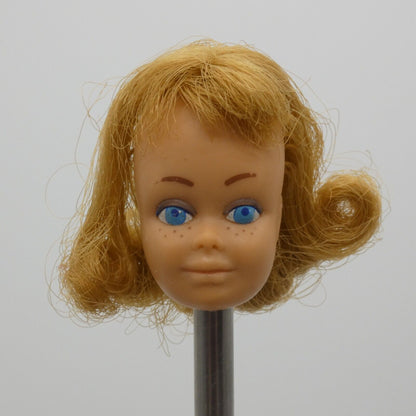 Vintage Barbie Midge Doll Head Only Titian Red Curly Hair Freckles Mattel TLC