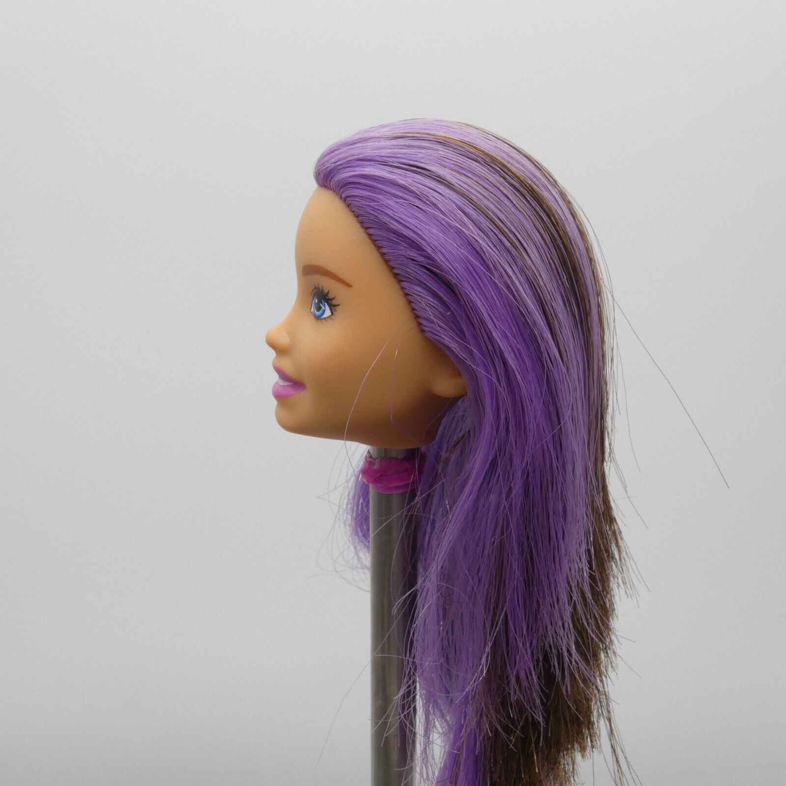 Barbie Skipper Doll Head Babysitters Inc Brown Purple Hair 2018 Mattel GGP42