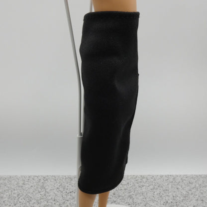 Barbie Doll Size Skirt Black Midi Pencil Side Slit Fits Fashionistas MTM