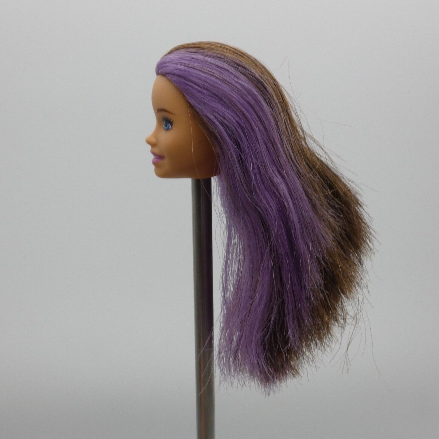 Barbie Skipper Babysitter Doll Head Brown Purple Hair Bathtime FXH05 2019