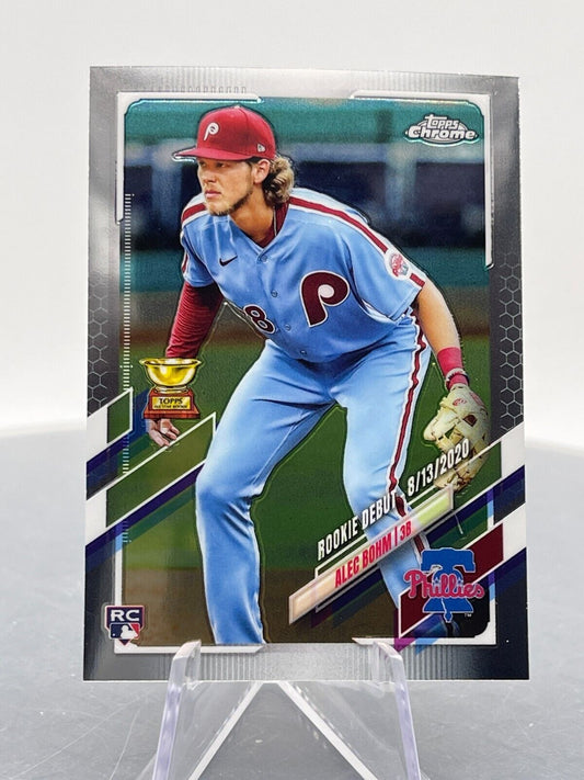 Alec Bohm 2021 Topps Chrome Update USC17 Philadelphia Phillies Rookie Card 3B