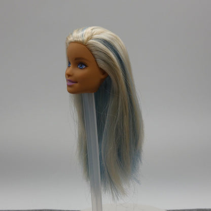 Barbie Fashionistas 120 Doll Head Only Millie White Blue Hair 2019 Mattel FXL53