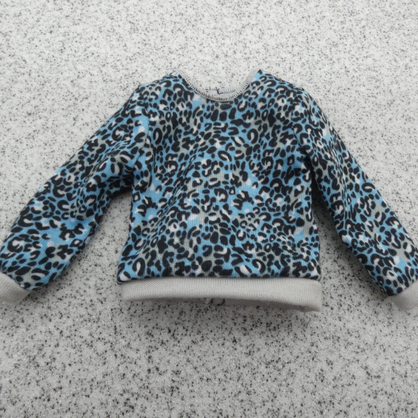 Barbie Ken Fashionistas 153 Doll Shirt Top Blue Leopard Long Sleeve 2020 GHW69