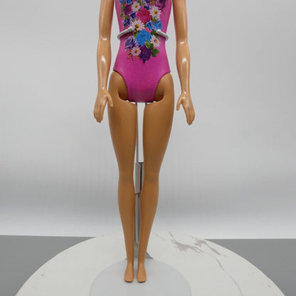 Barbie Water Play Doll Body Medium Light Skin Pink Molded Swimsuit 2017 DWK00 2b