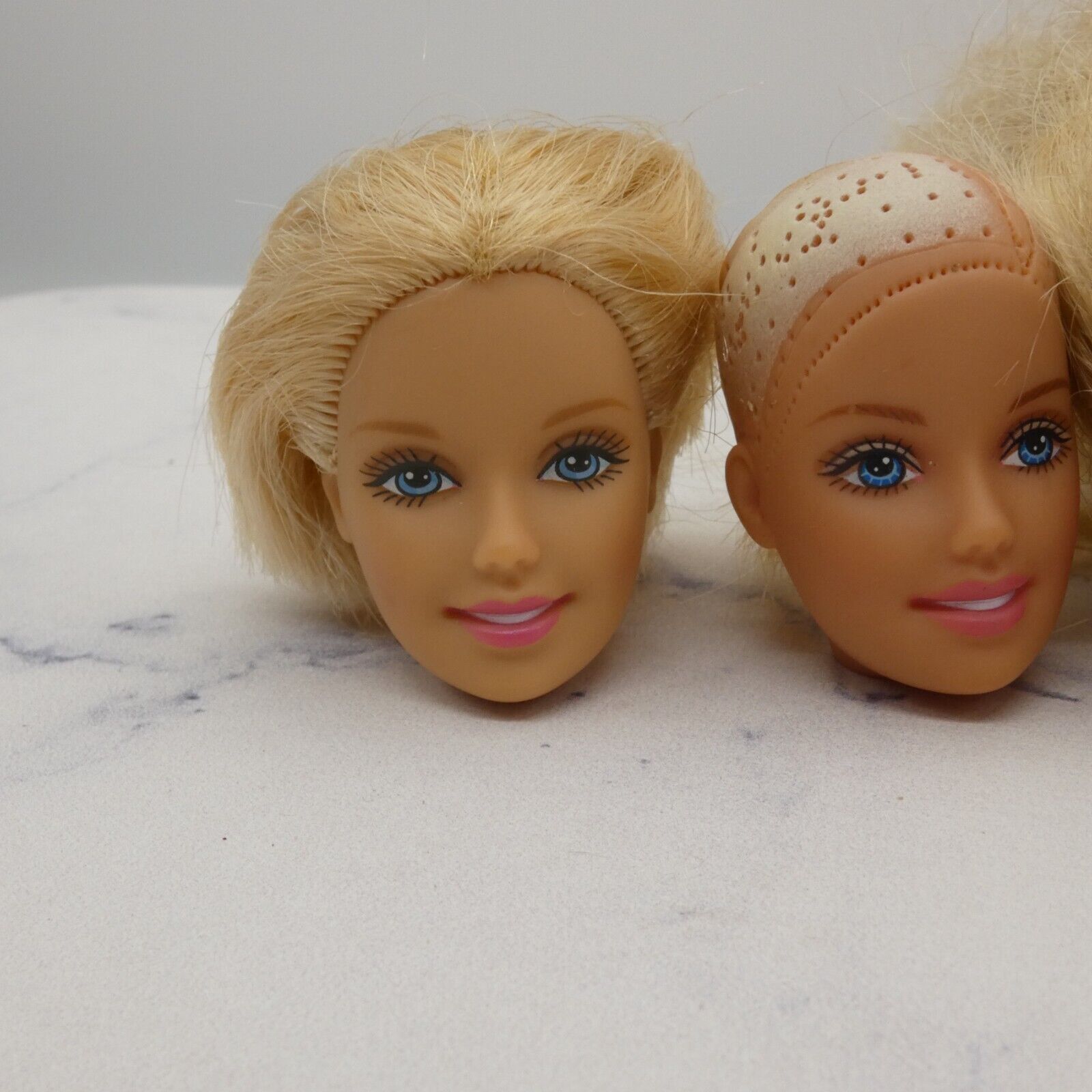 Barbie Doll Head Lot of 5 Heads Generation Girl Face Blonde Blue Eyes JY21