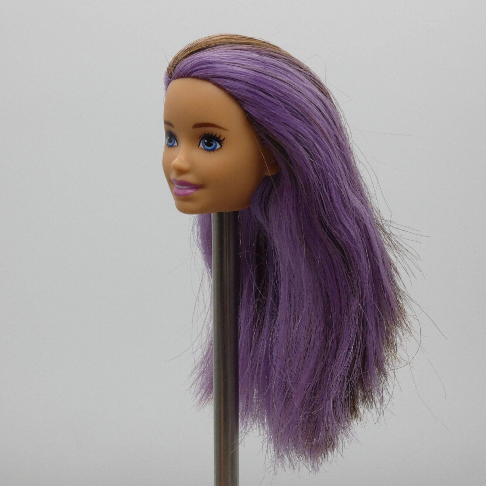 Barbie Skipper Babysitter Doll Head Brown Purple Hair Bathtime FXH05 2019