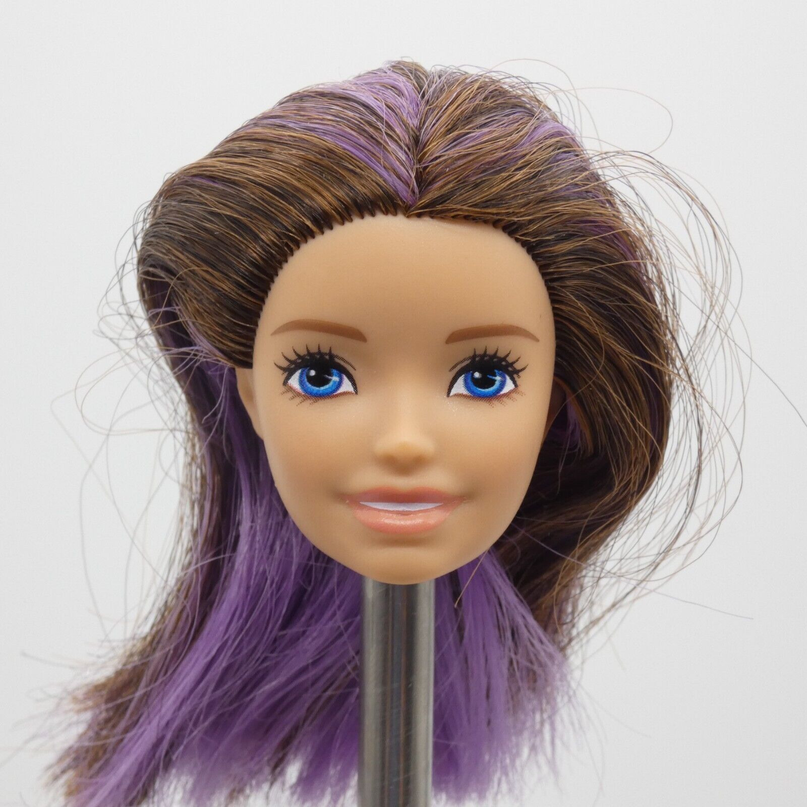 Barbie Skipper Babysitters Inc Doll Head Brown Purple Hair Light Skin 2019 GHV88