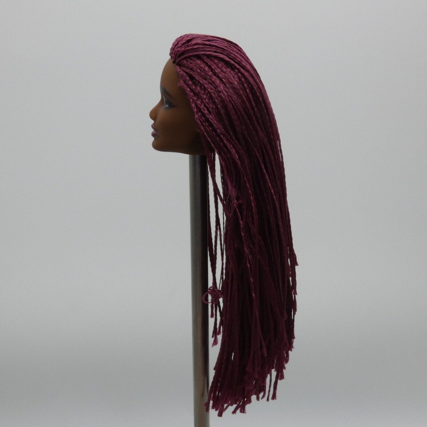 Barbie Fashionistas 186 Doll Head June Face Sculpt AA Micro Braids 2022 HBV18