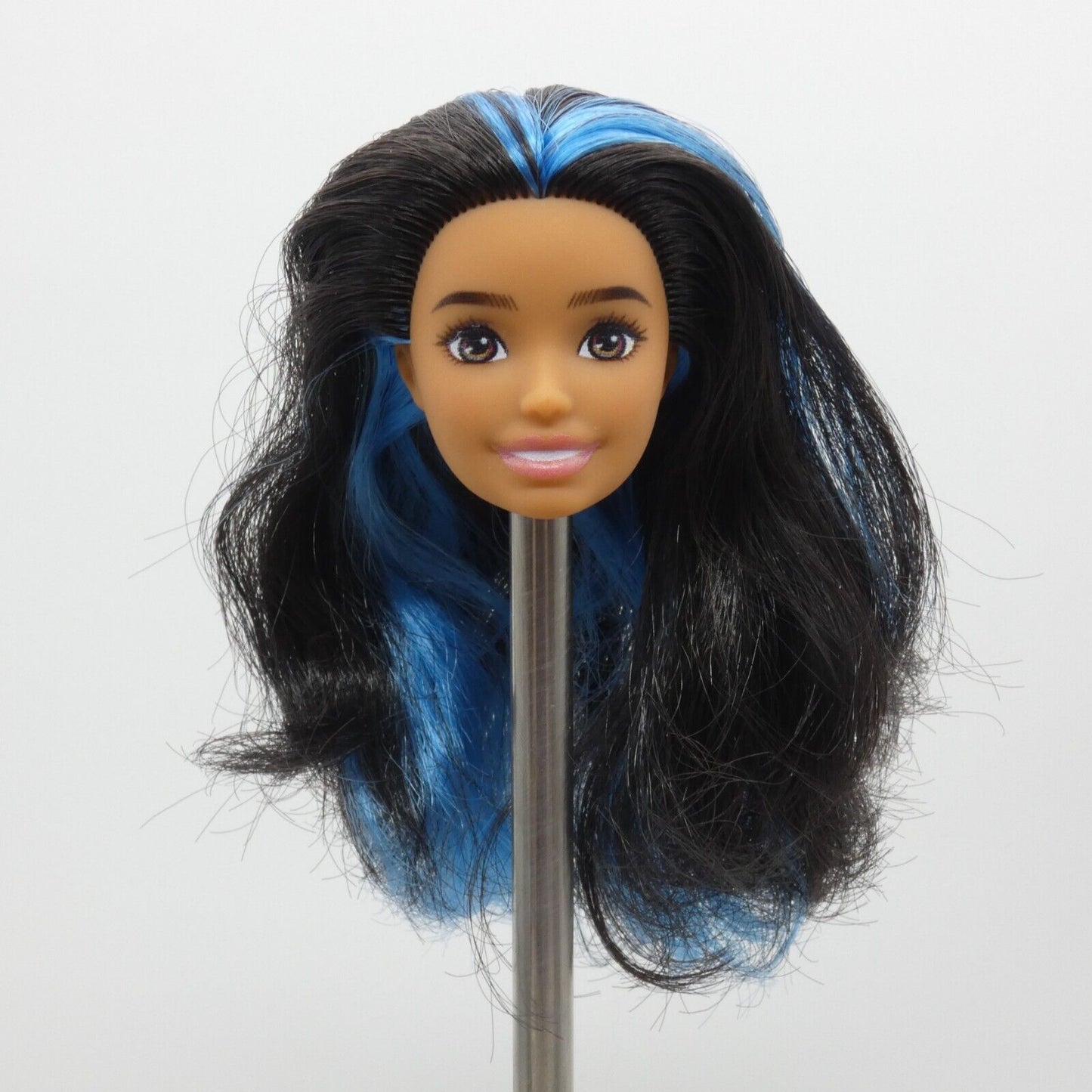 Barbie Skipper Babysitter Doll Head Black Blue Hair Hispanic 2022 Mattel HJY34