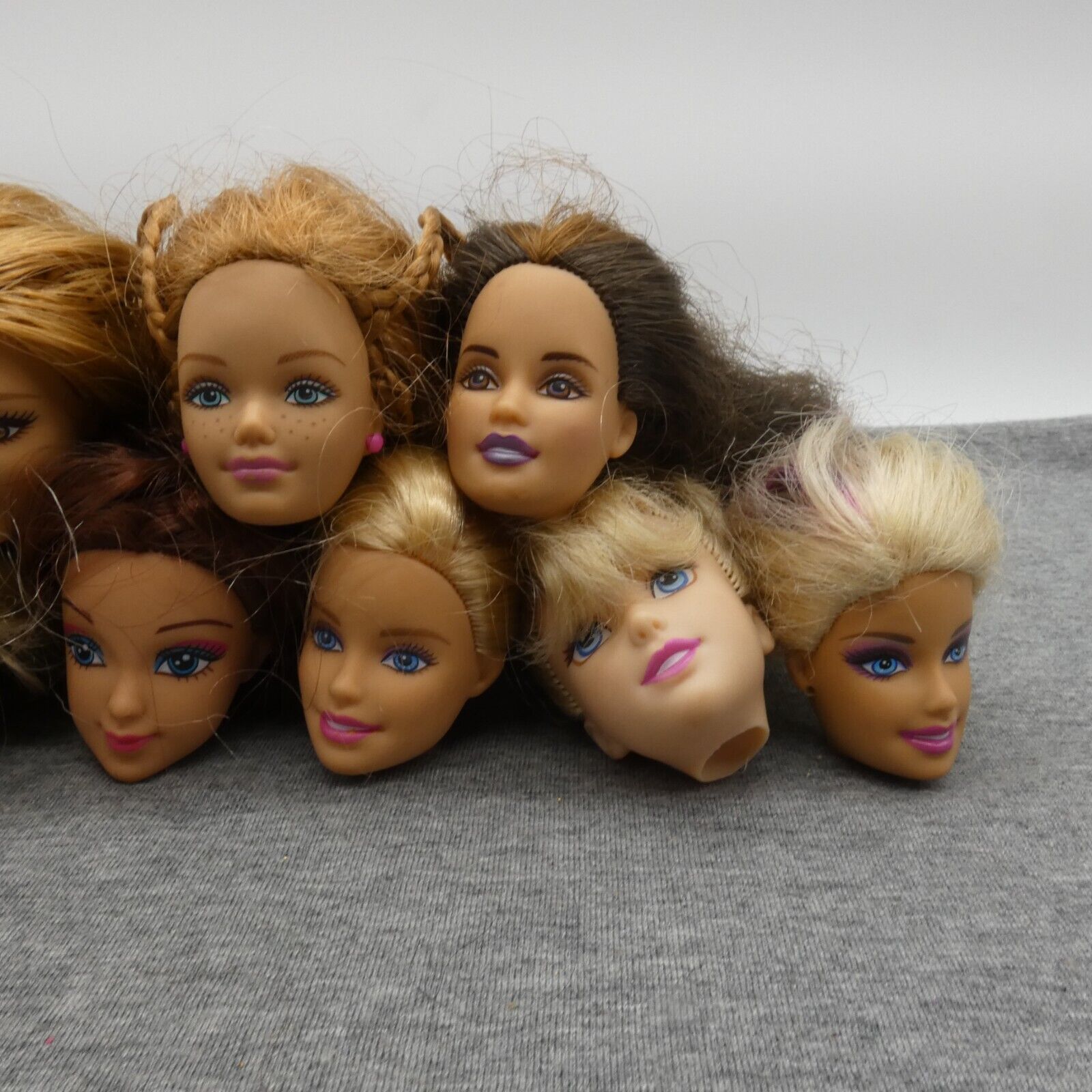 Barbie Size Doll Head Lot of 10 Pregnant Midge Teresa Millie Generation Girl