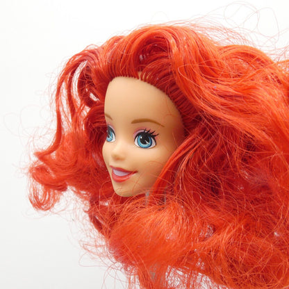 Disney Princess Ariel Doll Head The Little Mermaid Red Hair 2013 Mattel BBM22