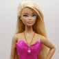 Necklace for Barbie Integrity Toys Doll Pink Sphere Pendant Gold Tone Chain