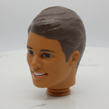 Barbie Star Trek Captain Kirk Ken Doll Head Brown Eyes Hair 1996 Mattel 15006