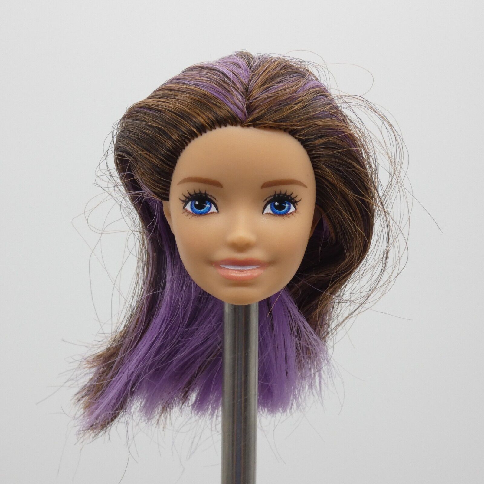 Barbie Skipper Babysitters Inc Doll Head Brown Purple Hair Light Skin 2019 GHV88