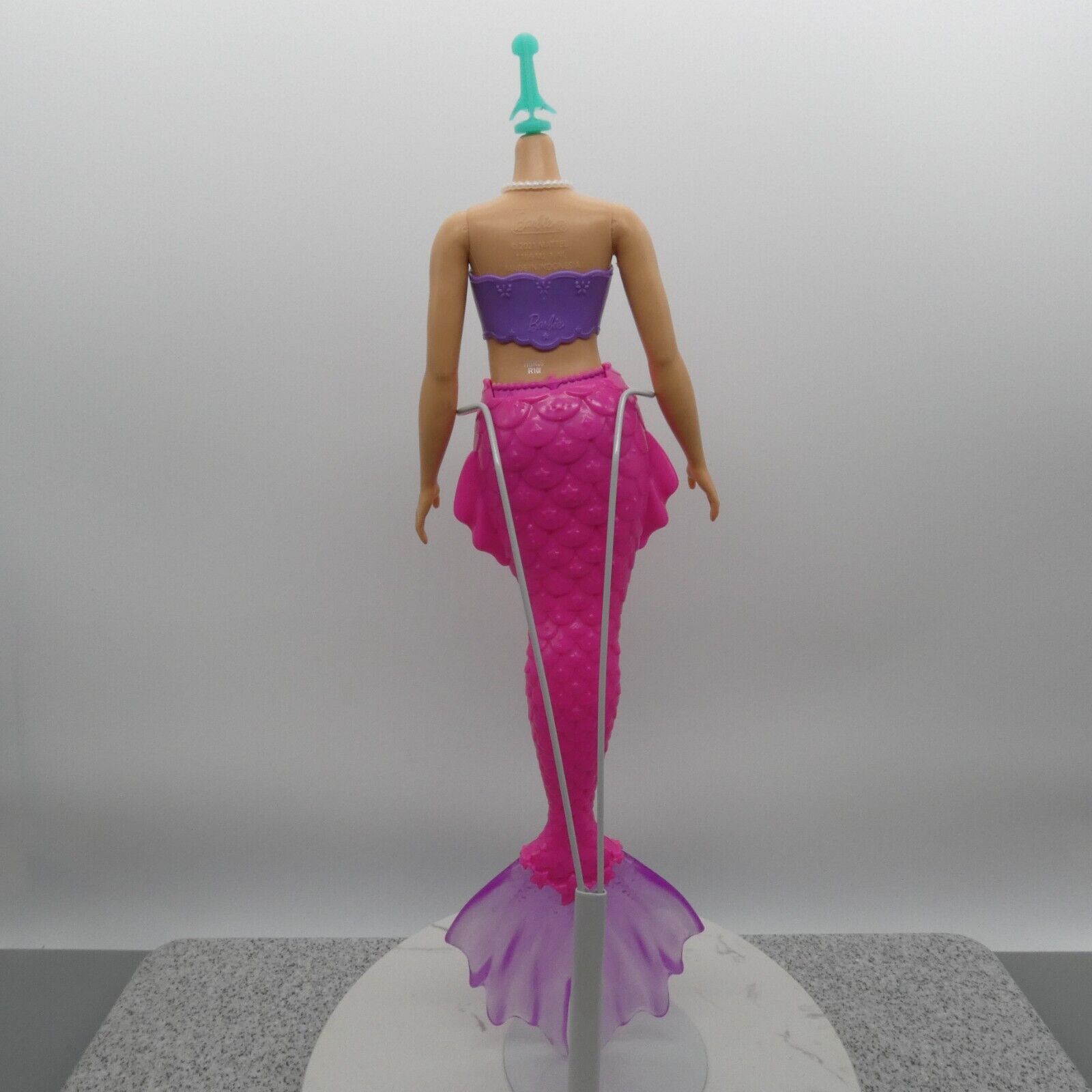 Barbie Dreamtopia Mermaid Doll Curvy Body Pink Purple Tail HGR09 Mattel 2022