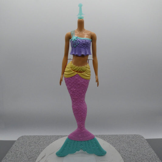 Barbie Dreamtopia Mermaid Doll Body Light Skin Tone Pink Tail 2019 Mattel GGC09