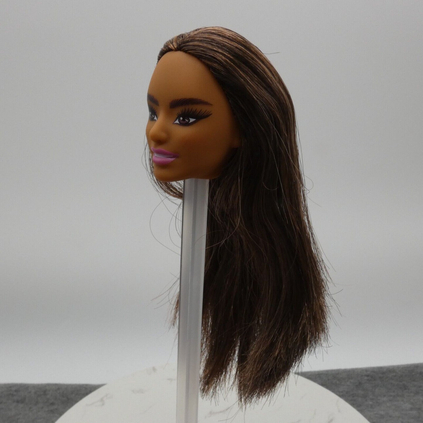 Barbie Pacific Islander Asian Doll Head Brown Hair Eyes Medium Skin Tone 2022