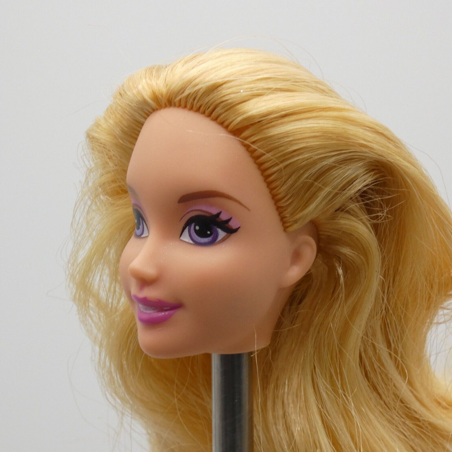 Disney Sleeping Beauty Princess Aurora Doll Head Blonde Purple Eyes Mattel X9335