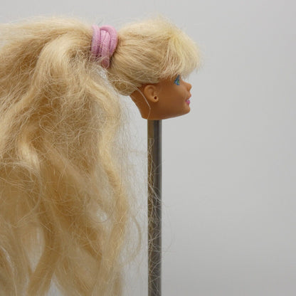 Barbie All American Doll Head Only Blonde Hair Bangs Blue Green Eyes 1991 3712