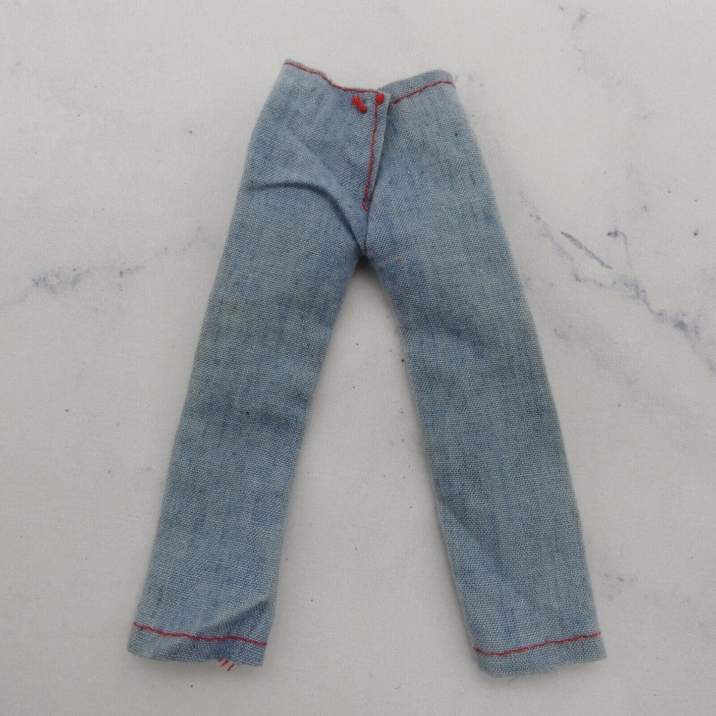 Barbie Doll Size Pants Light Blue Jean Denim Like Highwater Fits Fashionistas