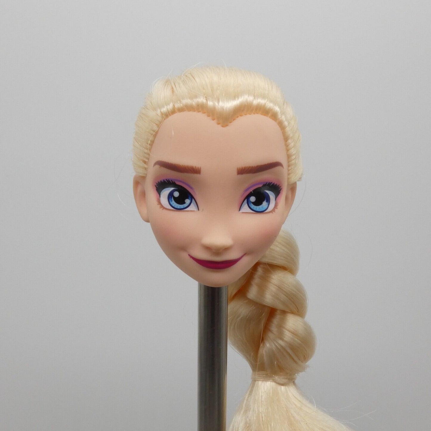 Disney Frozen Queen Elsa Doll Head Blonde Braided Hair Hasbro 2018