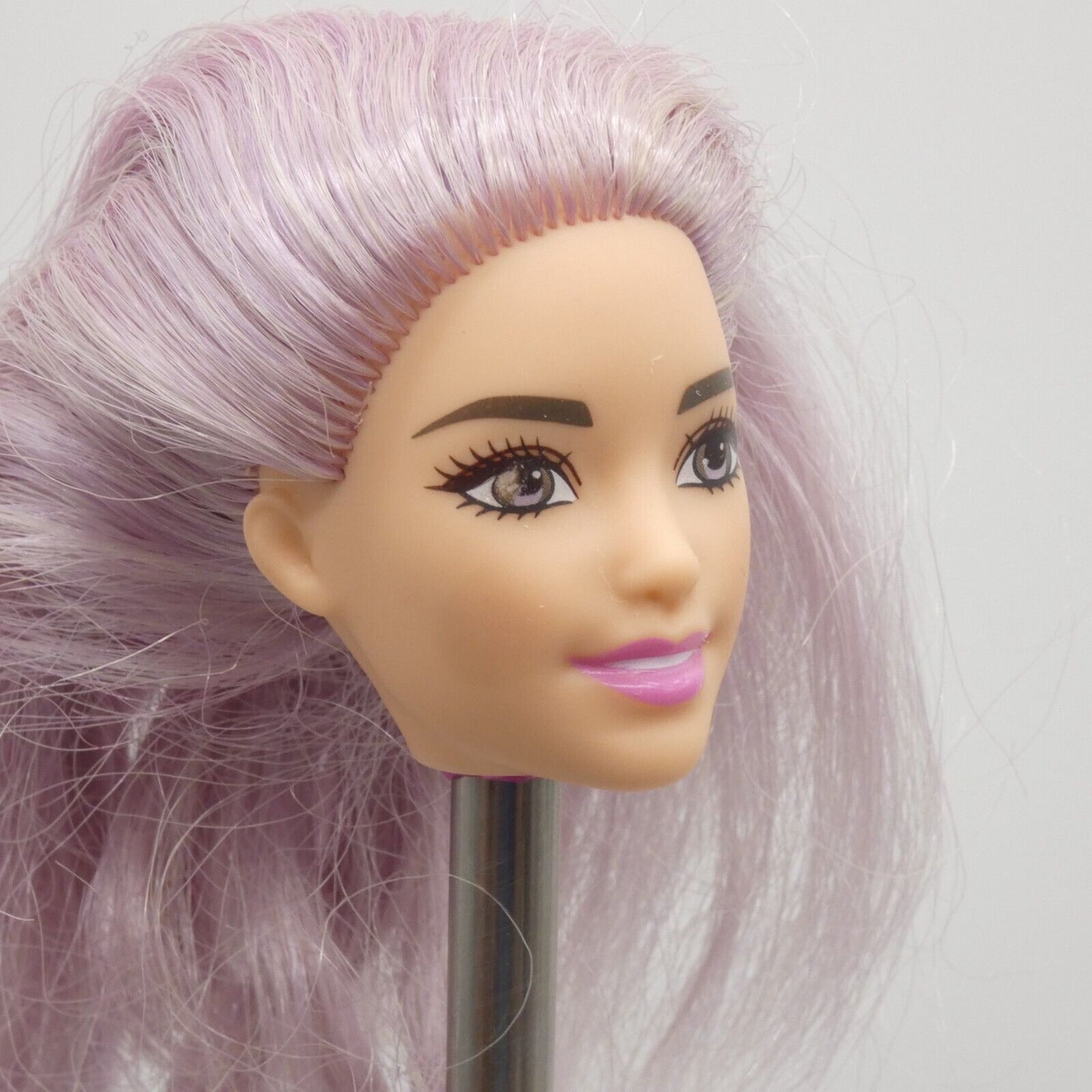 Barbie Fashionistas 054 Doll Head Olivia Face Purple Hair 2017 Tutu Cool DVX76