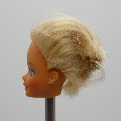 Barbie Mermaid Doll Head SuperStar Face Blonde Color Change Hair 1992 1434