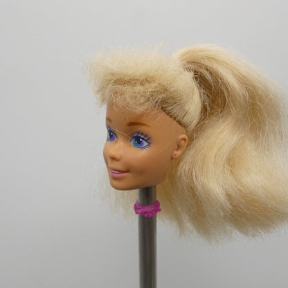 My First Barbie Ballerina Doll Head SuperStar Face Bangs 1987 Mattel 1788